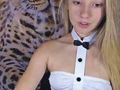 Free Porn Cute Blonde Is Live On Webcam And Doing A Slow Striptease F